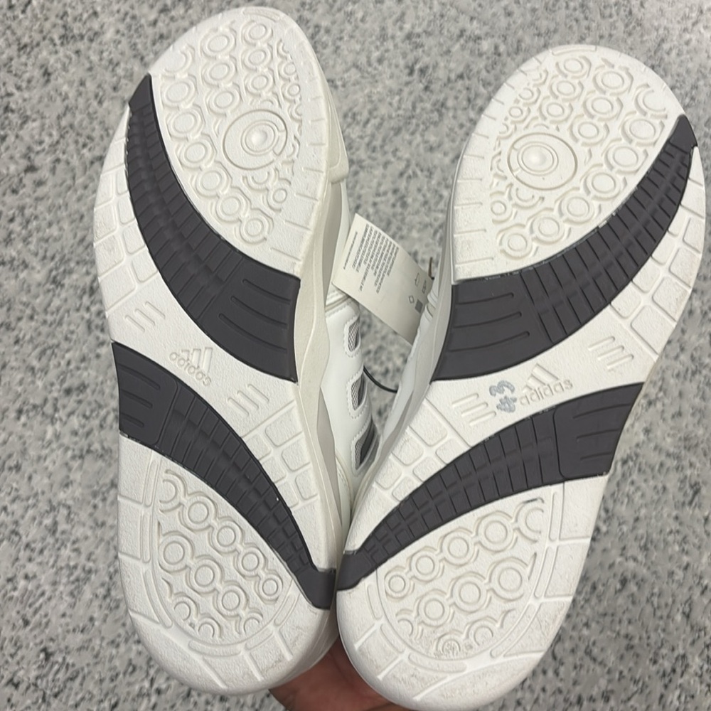 Adidas White and Gray Athletic Shoes